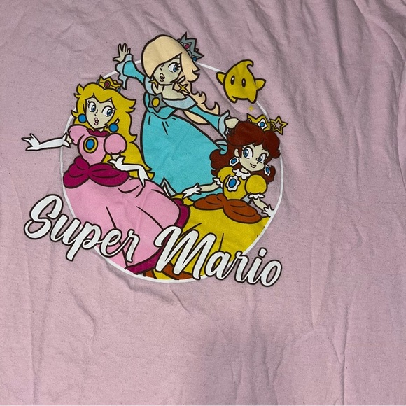 Super Mario brothers bros Princess t-shirt pink men’s xl - Picture 4 of 4